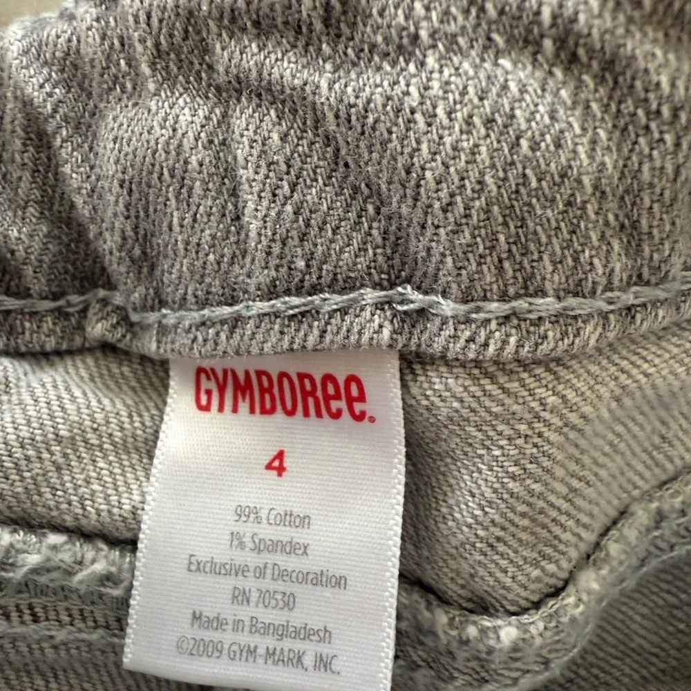 Gymboree Gray Jeans with Pink Details
